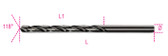 BETA 004120232 412 L2,00-TWIST DRILLS LONG BURNISHED 412 L2,00