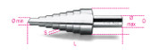 BETA 004250012 425 /2-STEPPED DRILLS HSS 425 /2