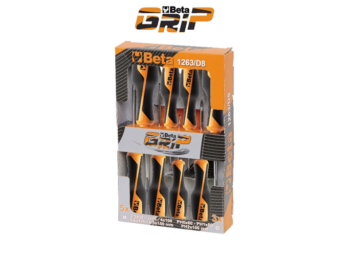 1263 //D8-8 SCREWDRIVERS 1260-1262 IN BOX