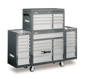 BETA 038000203 C38 CG-MOBILE ROLLER CAB 25 DRAWERS GREY