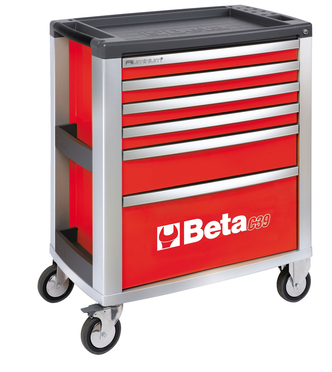 BETA 039000033 C39 R/6-MOBILE ROLLER CAB 6 DRAWERS RED