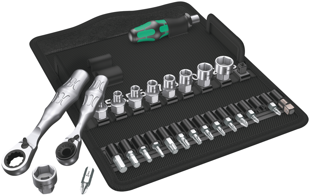 Wera Tools Zyklop Speed Socket Ratchet Metric Toolkit Set 1/4 Dr 8100 28  Piece