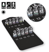 WERA 05004203001 8790 HMC HF 1 ZYKLOP SOCKET SET WITH 1/2" DRIVE SOCKET WITH HOLDING FUNCTION 10PCS