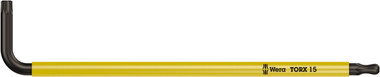 WERA 05024353001 967 SPKL BO TX 15 LUMINOUS YELLOW LONG ARM BALLPOINT-TORX KEY