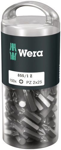 WERA 05072444001 855/1 Z PZ 2 X 25 MM DIY-BOX POZIDRIV-BITS