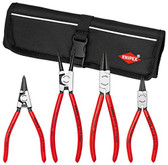 Knipex 9K 00 19 53 US 4 Pc Circlip "Snap-Ring" Set In Pouch Straight