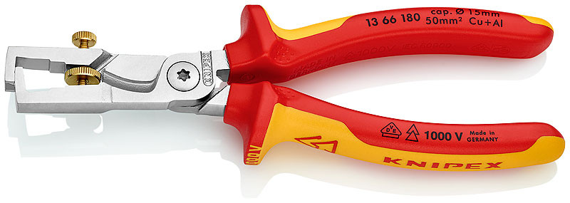 Knipex Tools 13 62 180 Insulation Strippers with Cable Shears