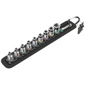 Wera 05003880001 Belt 1 Zyklop 1/4" Socket Set with Holding Function - Metric
