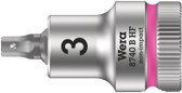 WERA 05003030001 8740 B HF Hex-Plus SW 3,0 x 35 mm Zyklop bit socket with 3/8" drive holding function