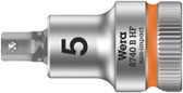 WERA 05003033001 8740 B HF Hex-Plus SW 5,0 x 35 mm Zyklop bit socket with 3/8" drive holding function