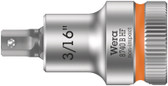WERA 05003085001 8740 B HF Hex-Plus SW 3/16" x 35 mm Zyklop bit socket with 3/8" drive holding function