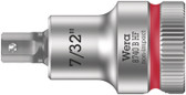 WERA 05003087001 8740 B HF Hex-Plus SW 7/32" x 35 mm Zyklop bit socket with 3/8" drive holding function