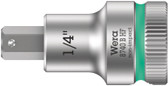 WERA 05003089001 8740 B HF Hex-Plus SW 1/4" x 35 mm Zyklop bit socket with 3/8" drive holding function