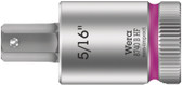 WERA 05003091001 8740 B HF Hex-Plus SW 5/16" x 38,5 mm Zyklop bit socket with 3/8" drive holding function