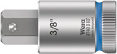 WERA 05003093001 8740 B HF Hex-Plus SW 3/8" x 38,5 mm Zyklop bit socket with 3/8" drive holding function