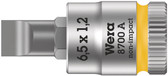 WERA 05003322001 8700 A FL Zyklop bit socket with 1/4" drive, FL 1,2 x 6,5 x 28 mm