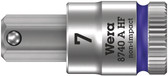 WERA 05003341001 8740 A HF Zyklop bit socket with 1/4" drive with holding function, 7,0 x 28 mm