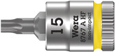 WERA 05003363001 8767 A HF Torx Zyklop bit socket with 1/4" drive with holding function , TX 15 x 28 mm