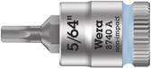 WERA 05003380001 8740 A Hex-Plus SW 5/64" Zyklop bit socket with 1/4" drive