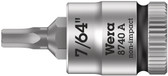 WERA 05003382001 8740 A Hex-Plus SW 7/64" Zyklop bit socket with 1/4" drive