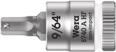 WERA 05003384001 8740 A HF Hex-Plus SW 9/64" Zyklop bit socket with 1/4" drive holding function