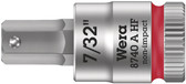 WERA 05003387001 8740 A HF Hex-Plus SW 7/32" Zyklop bit socket with 1/4" drive holding function