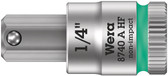 WERA 05003388001 8740 A HF Hex-Plus SW 1/4" Zyklop bit socket with 1/4" drive holding function