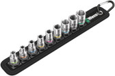 WERA 05003883001 Belt 4 Zyklop socket set, 1/4" drive, 9 pieces