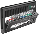 WERA 05057418001 Bit-Check 10 Zyklop Mini BiTorsion 1 Bits assortment with ratchet