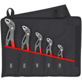 Knipex 00 19 55 S5 Cobra Pliers Set with Tool Roll (5-Piece)