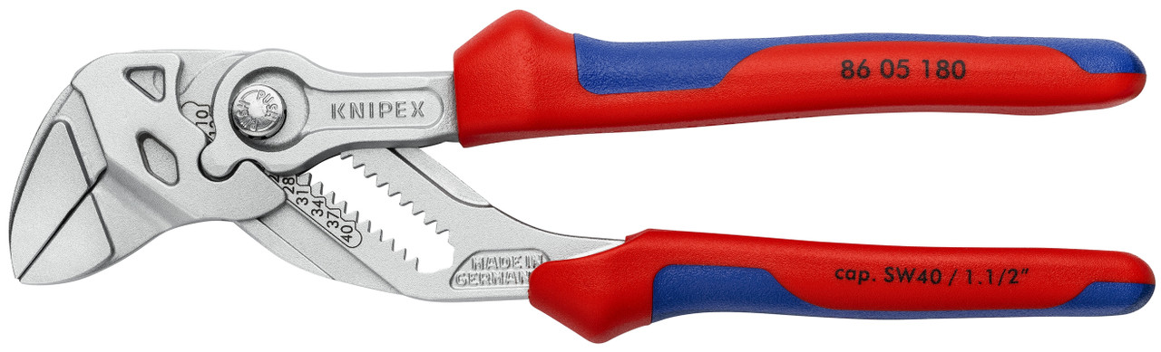Knipex 87 02 180 T BKA - Cobra Water Pump Pliers-Tethered Attachment