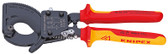 Knipex 95 36 250 SBA 9 21/25'' Cable Cutters-Ratcheting Type-1,000V Insulated