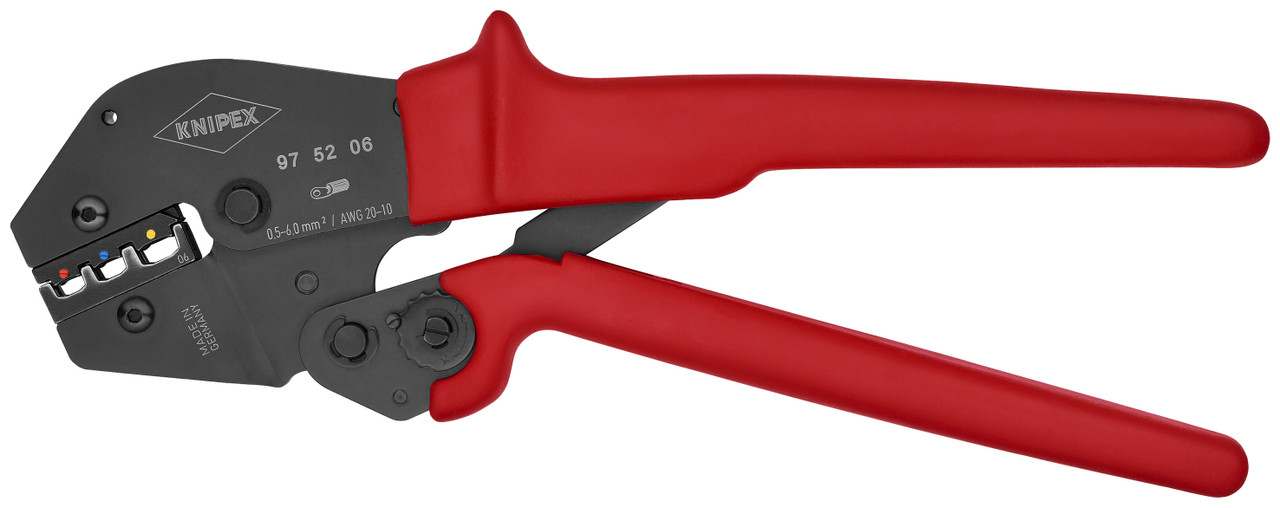 Knipex 97 52 06 SB 10'' Crimping Pliers-3 Position Contact