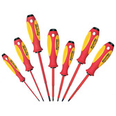 Knipex 9T 653746 MAXXPRO 1,000V Insulated 7 Pc Set: 4 Slotted, 2 Phillips, #2 Sq