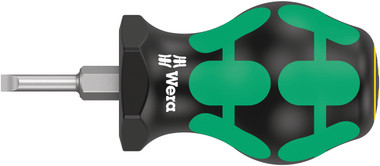 WERA 05008840001 Stubby Screwdriver for Slotted Screws 335 Stubby 0,6 x 3,5 x 79 mm