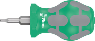 WERA 05008863001 Stubby Screwdriver for Square Screws 368 Stubby; Square # 1