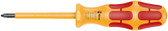WERA 05051601001 1062 i PH VDE-insulated Kraftform Phillips-head screwdriver, PH 1 x 80 mm