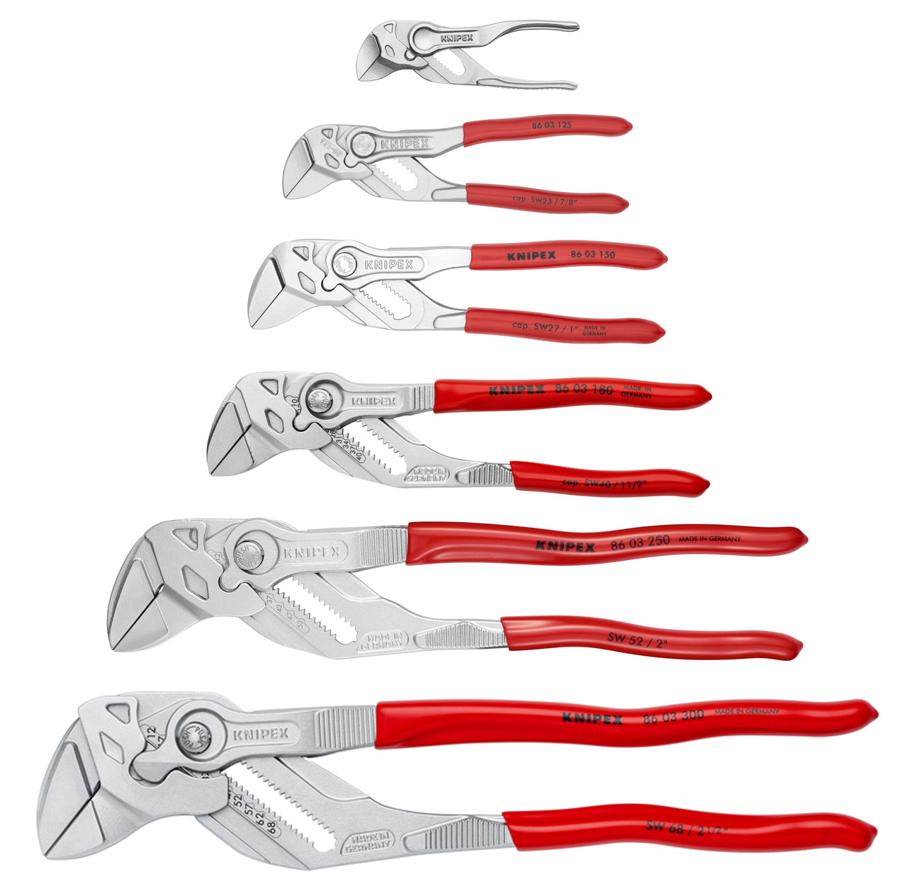 5-PC. 6 Pliers Set with 8 Tongue and Groove