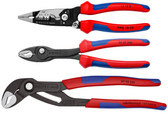 Knipex 3 Pc Plier Set Popular Electricians Kit Comfort Handles
