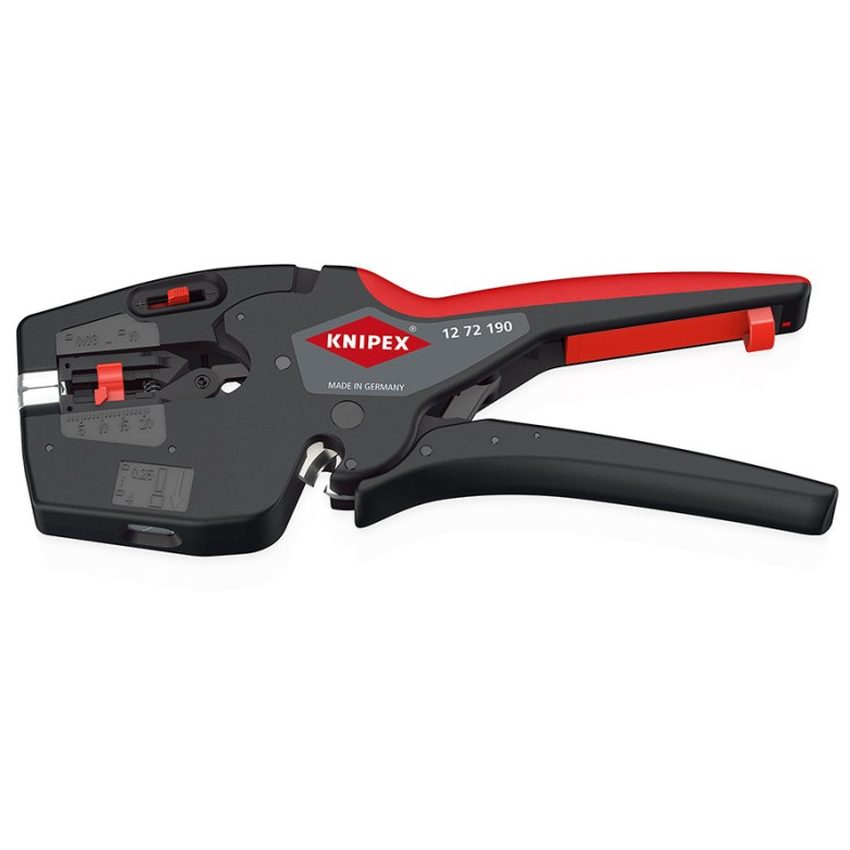Australsk person tøj Somatisk celle Knipex 12 72 190 NEXSTRIP 3 in One Cutting, Stripping, and Crimping Tool -  ChadsToolbox.com Inc