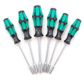 Wera Kraftform Plus Metric Nut Driver Set, 6 Pieces Solid Shaft