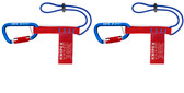 Knipex 00 50 06 T BKA Tool Tethering Adaptor Straps with Captive Eye Carabiner