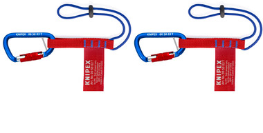 Knipex 00 50 06 T BKA Tool Tethering Adaptor Straps with Captive Eye Carabiner