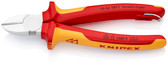 Knipex 70 06 180 T Diagonal Cutters-1000V Insulated-Tethered Attachment