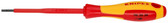 Knipex 98 20 30 Slotted Screwdriver, 4"-1000V Insulated, 7/64" tip