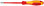 Knipex 98 20 30 Slotted Screwdriver, 4"-1000V Insulated, 7/64" tip