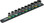 WERA 05005451001 9607 Magnetic rail B Impaktor 1, 10 pieces
