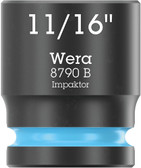 WERA 05005521001 8790 B Impaktor socket with 3/8" drive, 11/16" x 30 mm