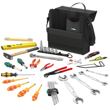 WERA 05136071001 Wera 2go SHK 1 Tool set for plumbing, heating and air conditioning, 36 pieces