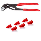 Knipex 10" Cobra with 3 Pairs of Jaw Protectors